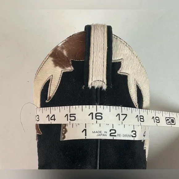 Vintage Larry Mahan Cow Hair Cowgirl Pony Boots 8 B - Picture 3 of 16